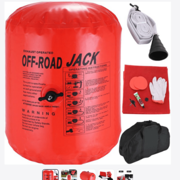 Cric gonflable maxi Jack pour véhicule 4&#215;4 sur le Bassin d&#8217;Arcachon à Biganos